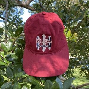 Ron Jon Surf Shop Cocoa Beach FL Adjustable Strap Baseball Hat Red